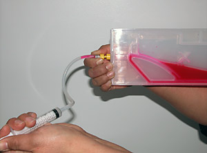 Syringe Ink into Cartrigde Tube